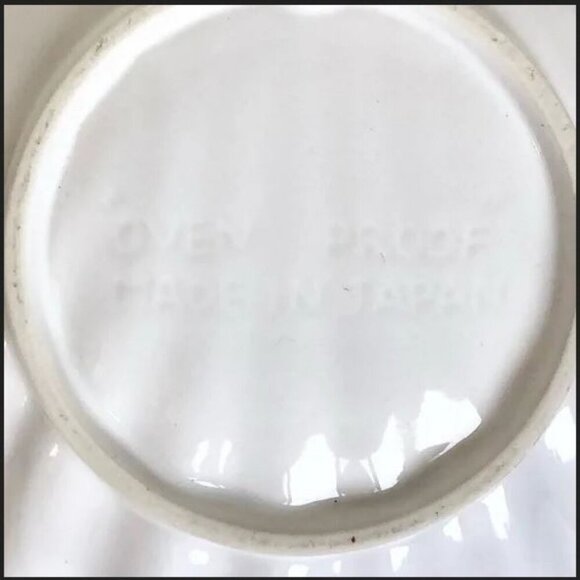 🍉Made in Japan Oven Safe Dish Seashell Jewelry Trinket Tray Nuts dish White - Picture 5 of 13